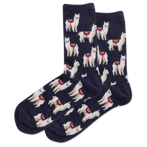 HOTSOX Women's Llamas Crew Socks