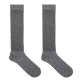Dr. Scholl's Men's Graduated Compression Geometric Pin Dot Pattern Over the Calf Socks, Two Pair Pack