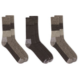 Dr. Scholl's Men's Advanced Relief Blister Guard® Casual Chevron Crew Socks 3 Pair Pack - Non-binding, Cushioned Comfort thumbnail