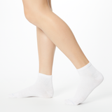 Person wearing solid white Dr. Scholl's ankle socks thumbnail