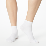 Person wearing solid white Dr. Scholl's ankle socks thumbnail
