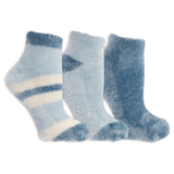 Dr. Scholl's Women's Soothing Spa Chenille Gripper Low Cut Socks 3 Pair Pack - Lavender & Vitamin E Infused, Cozy Comfort thumbnail