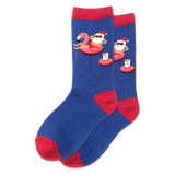 HOTSOX Kid's Pool Float Santa Crew Socks