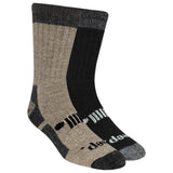 Two pairs of black and gray socks on a white background thumbnail
