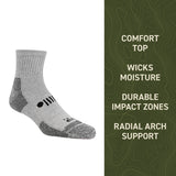 Gray sock with text on a green background thumbnail