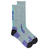 Pair of gray and purple Jeep socks with brand logo on a white background thumbnail