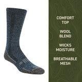 Blue sock with text on a green background thumbnail