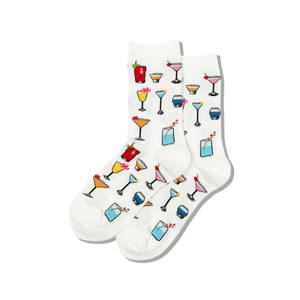 HOTSOX Women's Tropical Drinks Crew Socks