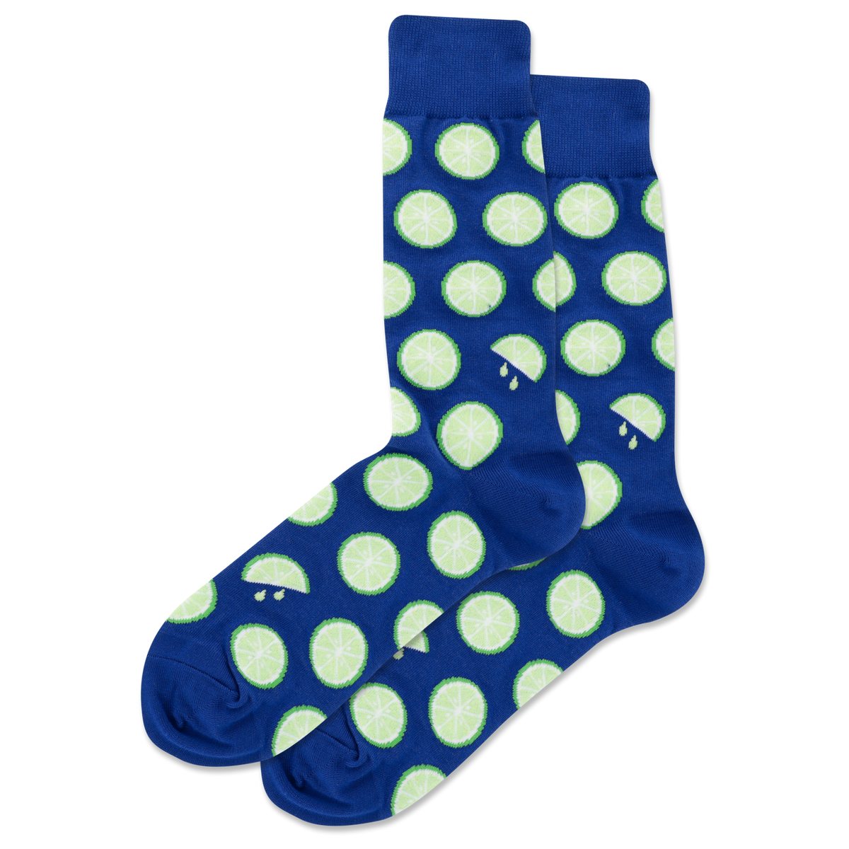Dark Blue HOTSOX Men's Citrus Crew Socks