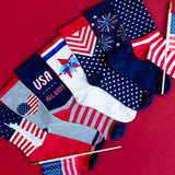 HOTSOX Women's Bow And Star Active Crew - Made in the U.S.A.