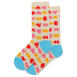 HOTSOX Kids' Puzzle Pieces Crew Socks