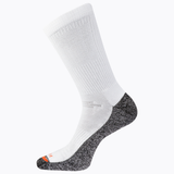 White and gray sock on a white background