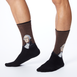 Man wearing HOTSOX with a portrait of George Washington thumbnail