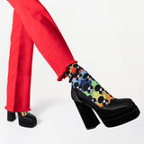 HOTSOX Women's alice + olivia Sassy Stace Face Multi-Color Crew Socks thumbnail